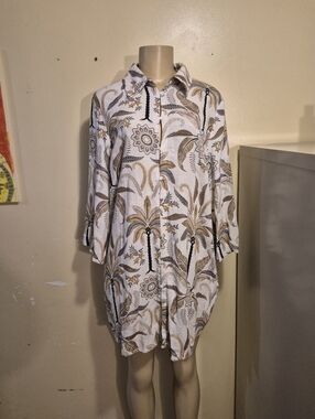 Label Of Love Button Up Shirt Dress M